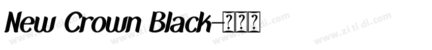 New Crown Black字体转换